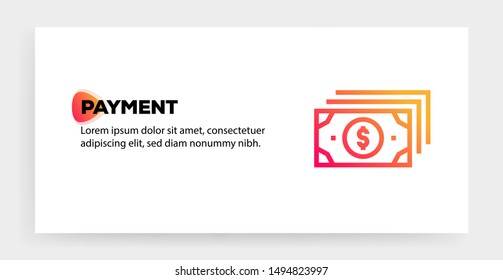PAYMENT AND ILLUSTRATION ICON CONCEPT