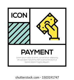 PAYMENT AND ILLUSTRATION ICON CONCEPT