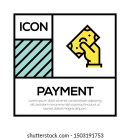 PAYMENT AND ILLUSTRATION ICON CONCEPT