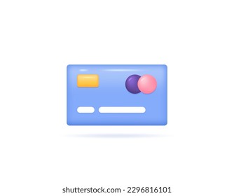 Payment Instruments. credit or debit card. ATM cards or Automatic Teller Machines. symbols or icons. 3D and realistic design. vector elements. white background