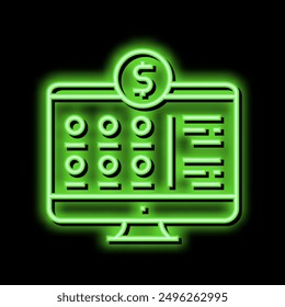payment for internet services neon light sign vector. payment for internet services illustration