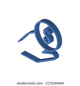 Payment isometric left top view 3D icon