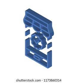 Payment isometric left top view 3D icon