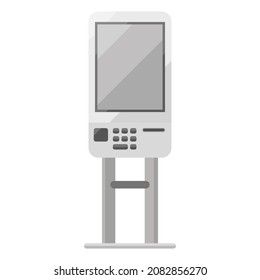 ilustración de vector de clipart plana de quiosco de pago