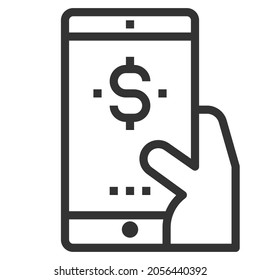 VECTOR DE ICONOS DE LÍNEA DE PAGO .