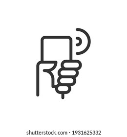 Payment line icon. Web symbol for web and apps. Sign design in outline style. Payment stroke object.