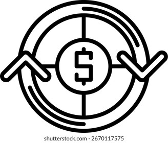 Payment Line vector Icon Design