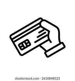 Payment Line Vector Illustration On White Background.