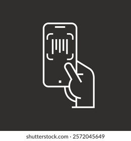 Payment, linear icon set. Payment online options, vector icons. Outline payment method symbols. Money transfer, banking, credit card, cash transaction symbol. Qr-code, bar-code scanning illustration