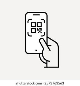 Payment, linear icon set. Payment online options, vector icons. Outline payment method symbols. Money transfer, banking, credit card, cash transaction symbol. Qr-code, bar-code scanning illustration