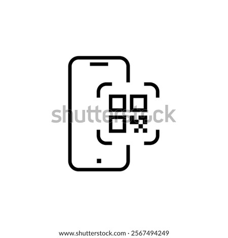Payment, linear icon set. Payment online options, vector icons. Outline payment method symbols. Money transfer, banking, credit card, cash transaction symbol. Qr-code and bar-code scannig illustration