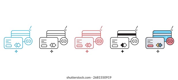 Diseño del icono del Enlace del pago con el fondo blanco