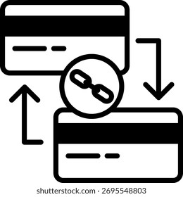 Ícone de Link de Pagamento - Ilustração de Vetor Misto