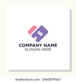 concepto de diseño de logotipo de pago, inspiración de diseño de logotipo de cartera