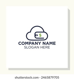 concepto de diseño de logotipo de pago, inspiración de diseño de logotipo de cartera
