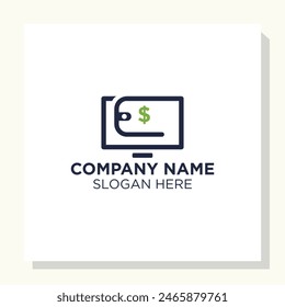 payment logo design concept, wallet logo design inspiration