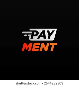 Payment logo design template with unique letter P