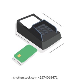 Payment Machine and car. vektor
