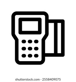 payment machine icon. vector line icon for your website, mobile, presentation, and logo design.