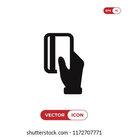 Payment method by credit card icon vector illustration