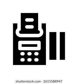 payment method glyph icon. Strong and solid vector icon for websites, mobile interfaces, presentations, and visual branding. High quality and easy to edit.