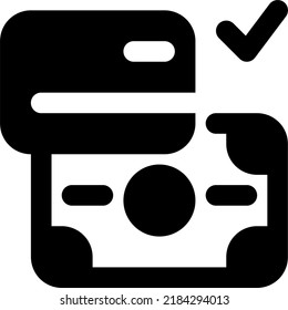Payment Method Glyph icon vector design and illustration template icon vector design and illustration template