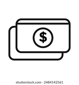 Payment method icon black and white vector sign