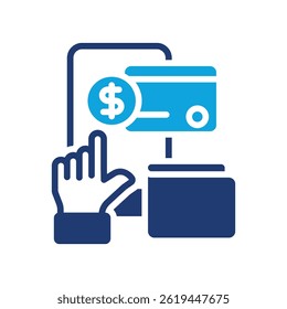 Ícone do Método de Pagamento Ilustração de Vetor Misto