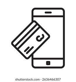 Payment method icon Thin line illustration