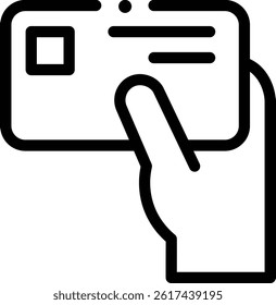 payment method icon. Thin Linear Style Design Isolated On White Background