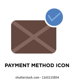 Payment method icon vector isolated on white background, Payment method transparent sign , delivery symbols