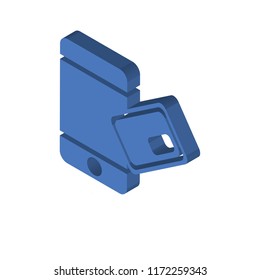 Payment method isometric left top view 3D icon