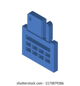 Payment method isometric left top view 3D icon