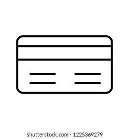 Payment method line black icon
