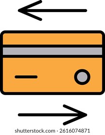 Payment Method Line Vector Icon Design