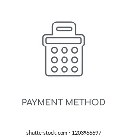 Payment method linear icon. Payment method concept stroke symbol design. Thin graphic elements vector illustration, outline pattern on a white background, eps 10.