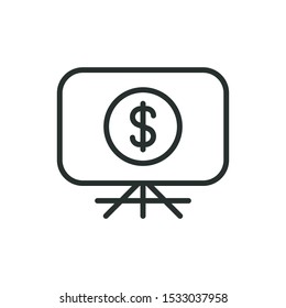 payment method - minimal line web icon. simple vector illustration. concept for infographic, website or app.