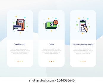 payment method onboarding screen set