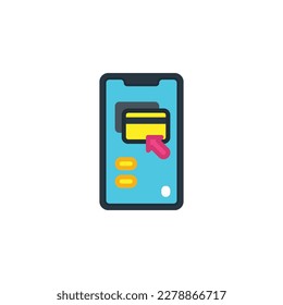 Método de pago, iconos planos de pago en línea. Ilustración vectorial. Icono aislado adecuado para web, infografías, interfaz y aplicaciones.