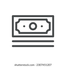 Esquema de icono relacionado con el método de pago y vector lineal.
