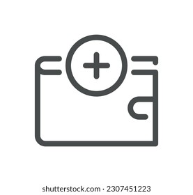 Payment method related icon outline and linear vector.