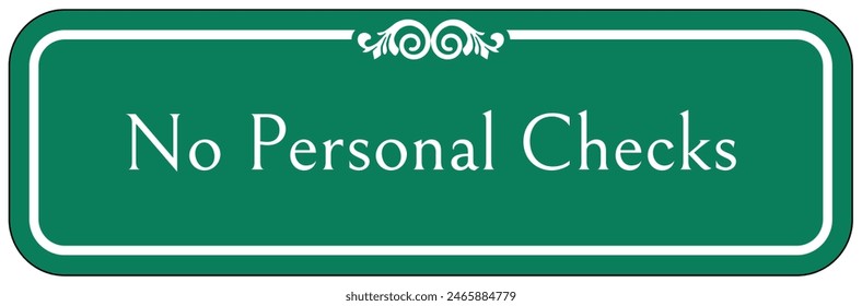 Payment method sign for store