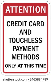 Signo de método de pago para tienda