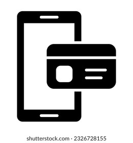 Payment Method Vector Glyph Icon For Personal And Commercial Use.
