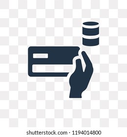 Payment method vector icon isolated on transparent background, Payment method transparency concept can be used web and mobile
