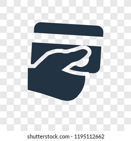 Payment method vector icon isolated on transparent background, Payment method transparency logo concept