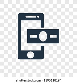 Payment method vector icon isolated on transparent background, Payment method transparency logo concept