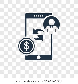 Payment method vector icon isolated on transparent background, Payment method transparency logo concept