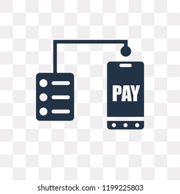 Payment method vector icon isolated on transparent background, Payment method transparency concept can be used web and mobile