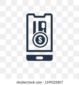 Payment method vector icon isolated on transparent background, Payment method transparency concept can be used web and mobile